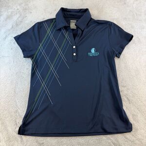 Page & Tuttle Polo Womens S Navy Cool Swing Argyle Golf Shirt Peninsula